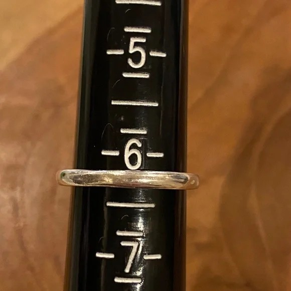 James Avery Script Initial "K" Ring, Size 6 or 6.5, Sterling Silver - Picture 2 of 3